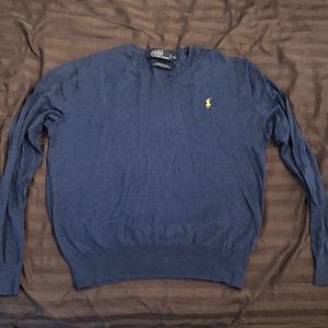 Blue Ralph Lauren V-neck sweater